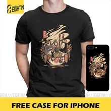 Рамен бассейн вечерние японские Харадзюку Хаяо Миядзаки Тоторо хлопковые футболки Классическая футболка мужская забавная футболка с коротким рукавом