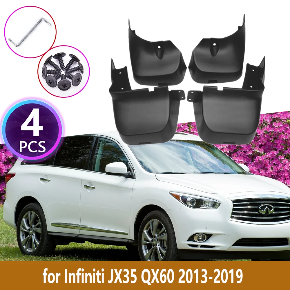 

Car Mudguards For Infiniti JX35 QX60 2013 2014 2015 2016 2017 2018 2019 Cladding Splash Mud Flaps Mud Guard Mudflap Accessories