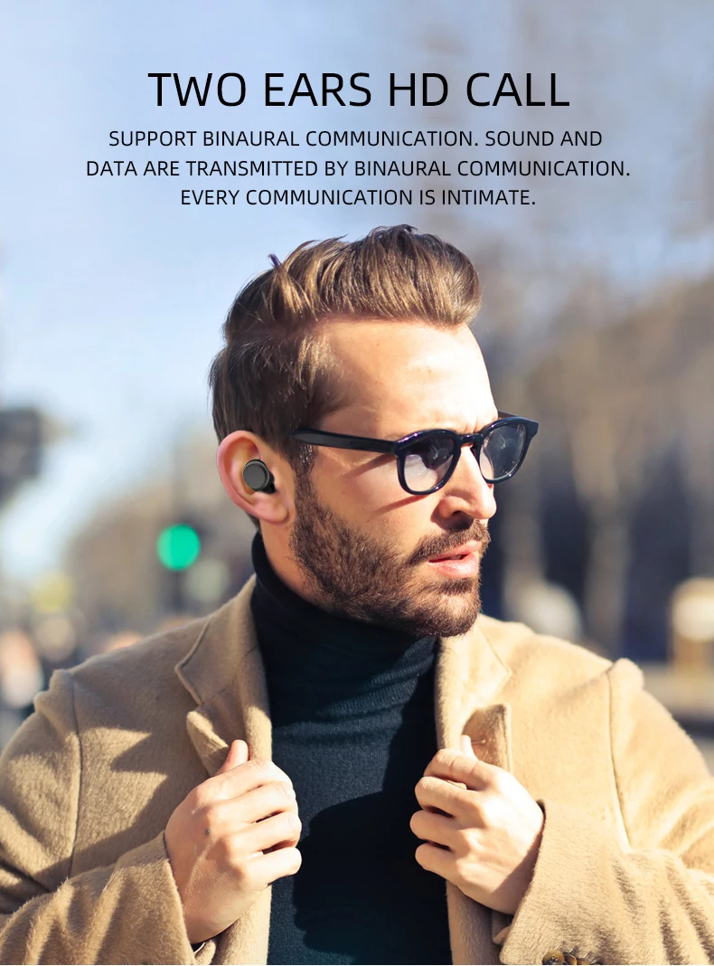 Оригинальная музыкальная bluetooth-гарнитура D16 с двумя ушами