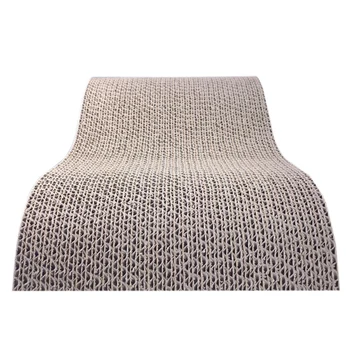 

44x22CM Big Pet Cat Scratching Corrugated Board Grinding Claw Plate+Catnip Paper Pad Cat Toy Climbing Frame Scraper Mat