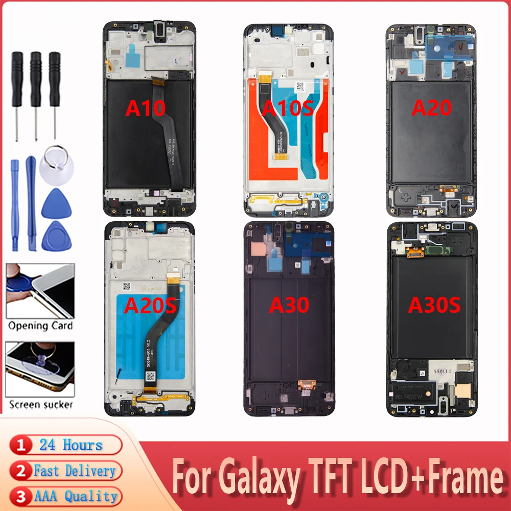 ЖК-дисплей с сенсорным экраном и дигитайзером для Samsung Galaxy A70 A50 A50S A30 A30S A20 A20S A10 A10S |