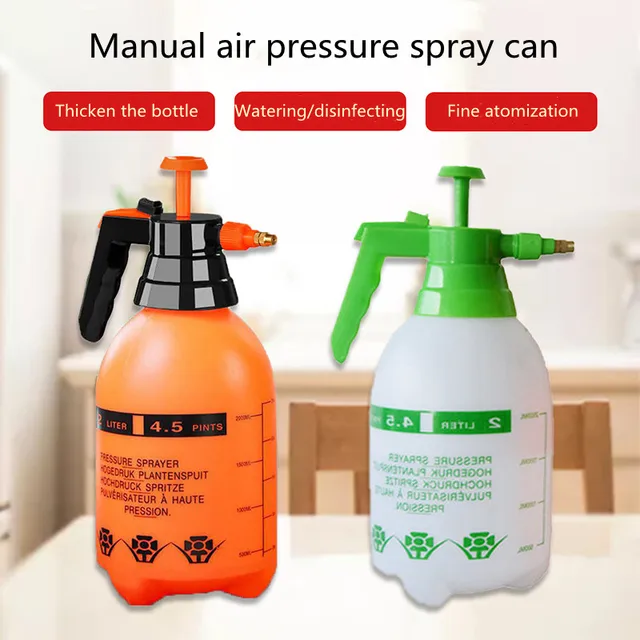 2L Air Kompressziós Szivattyú Virág Öntözése Fertőtlenítő Öntözés Vi Vízforraló Étkező Permetező Palack Öntöző Kertészeti Kellékek