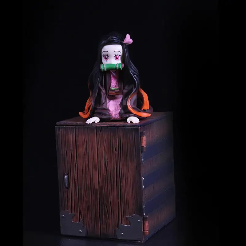 Nezuko камадо демон убийца Kimetsu без Yaiba Аниме ПВХ Фигурки игрушки Гараж Комплект
