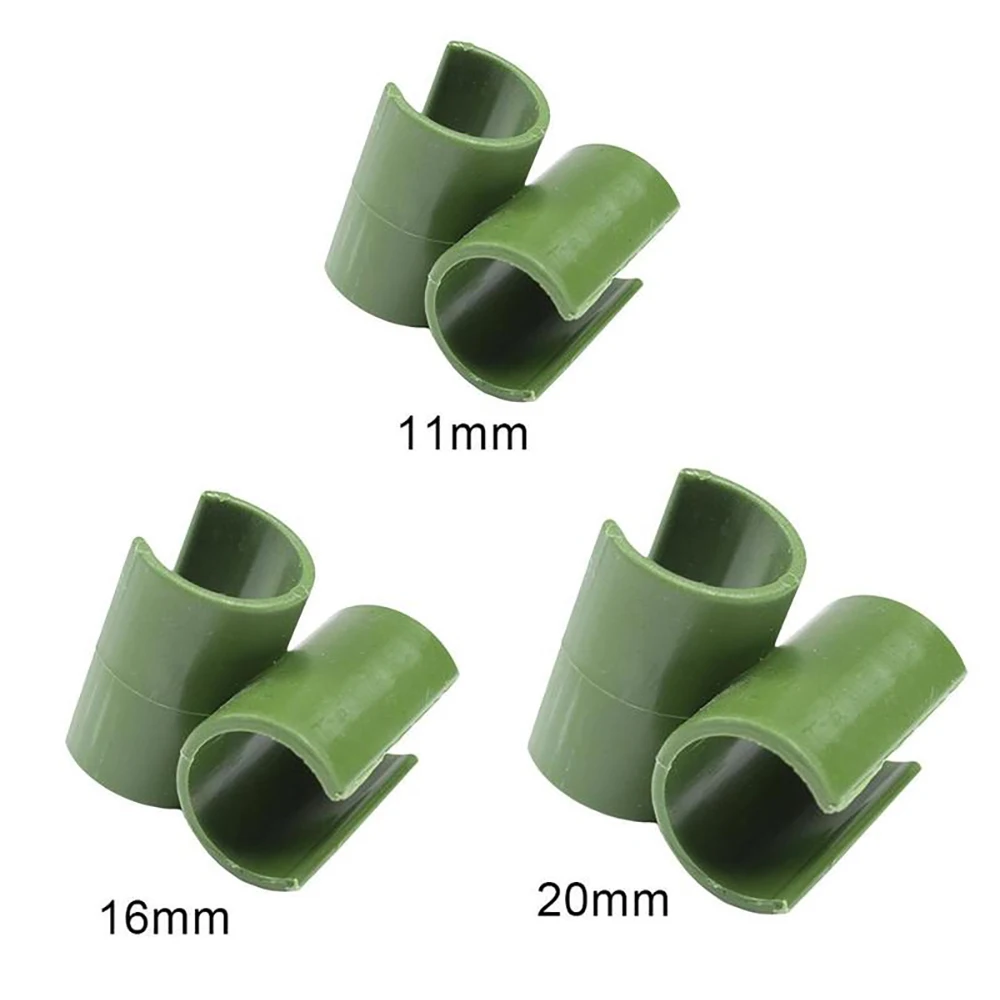 10 PCS Universal Plastic Clips Plant Support Fixed Connector Pillars Gardening 11-20mm Diameter Fastener Adjustable Accessories