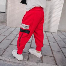 Детские весенне-осенние повседневные штаны в новом стиле спортивные штаны для мальчиков детские штаны в западном стиле в Корейском стиле для маленьких мальчиков