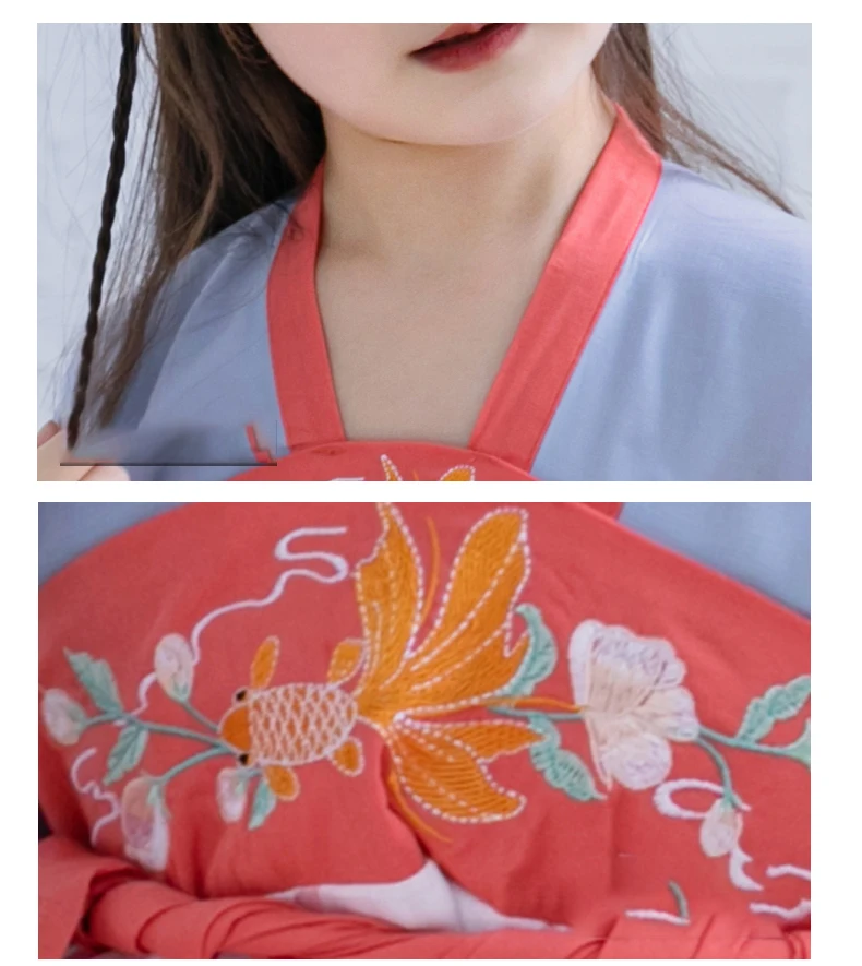 Детские длинные платья Hanfu для девочек, одежда для детей, платье для выступлений в древнем стиле, платье для костюмированной вечеринки для детей 2, 3, 4, 5, 6, 7, 8, 9, 10, 11, 12 лет
