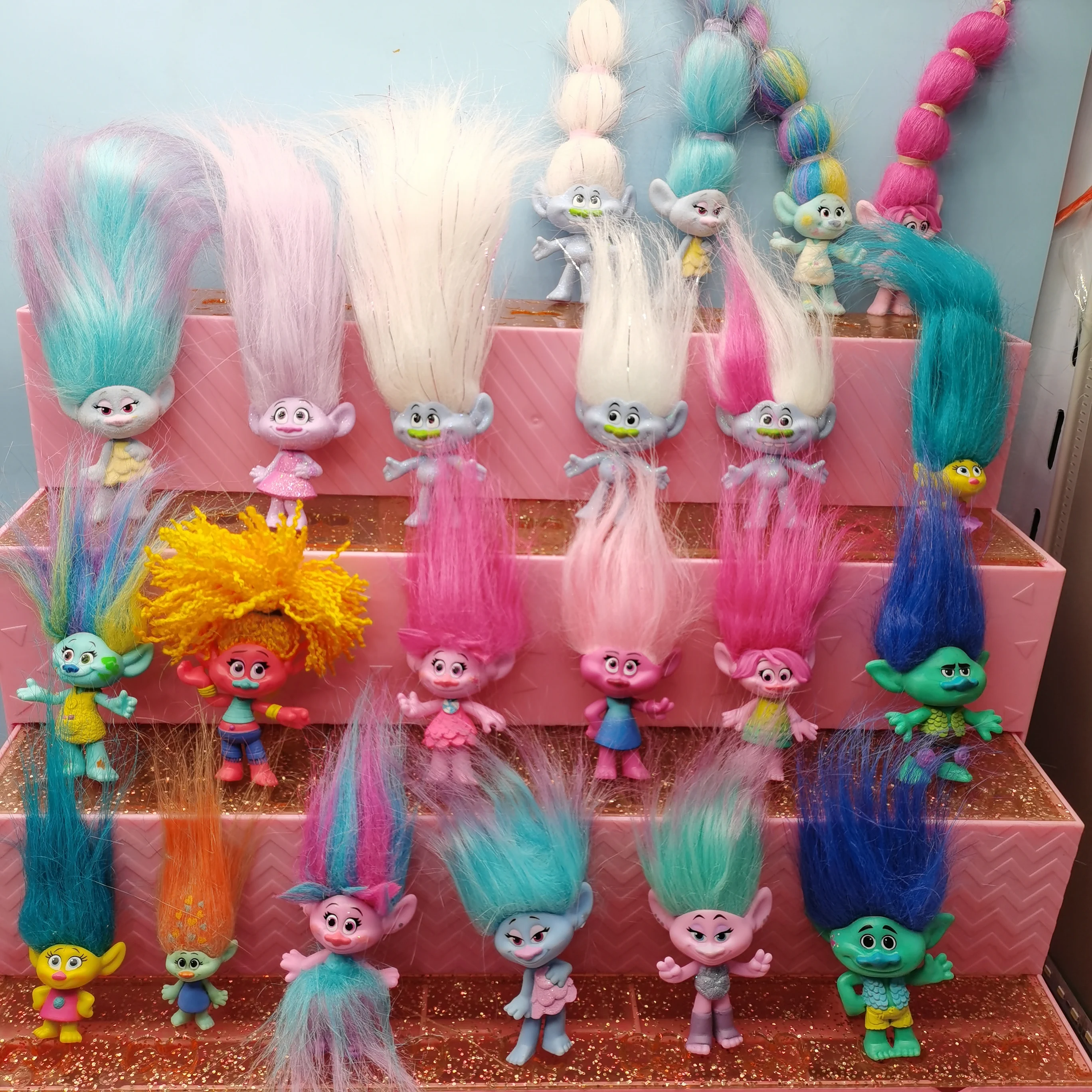 Figuras de acción de trolls originales, conjunto de figuras de acción de Rama, película nueva, muñeco, regalo de fiesta de cumpleaños, 1 unidad, 2020