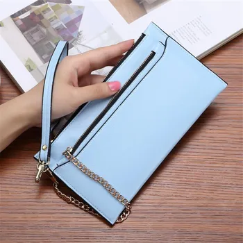 

Cute Little Fresh Long Style Light Luxury Clutch Woman Wallet Zipper Ladies Coin Change Bag Credit Card Phone Holder 6 Colors