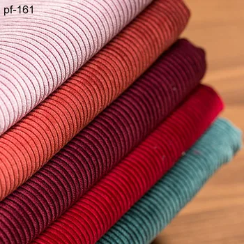

100cm*150cm 8 nylon polyester corduroy cloth no stretch pure color clothing sofa pillows cloth handicraft handwork DIY