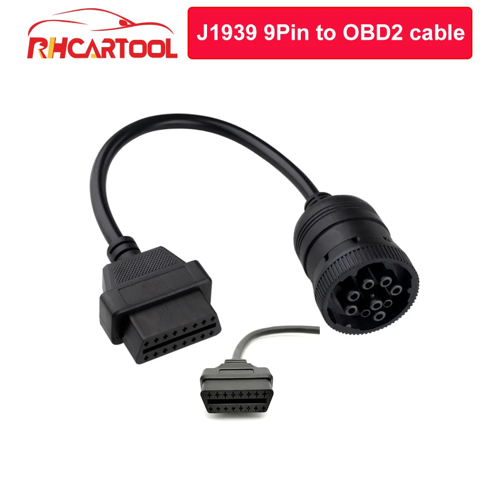 2020 OBD2 женский 16pin к Deutsch J1939 9pin грузовик OBD II Диагностика инструмент obd2