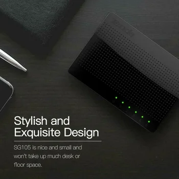 

Multifunction Home Stable Heat Resistance 5 Port Mini Network Switch LAN Hub Fast Ethernet Adapter Office Connection