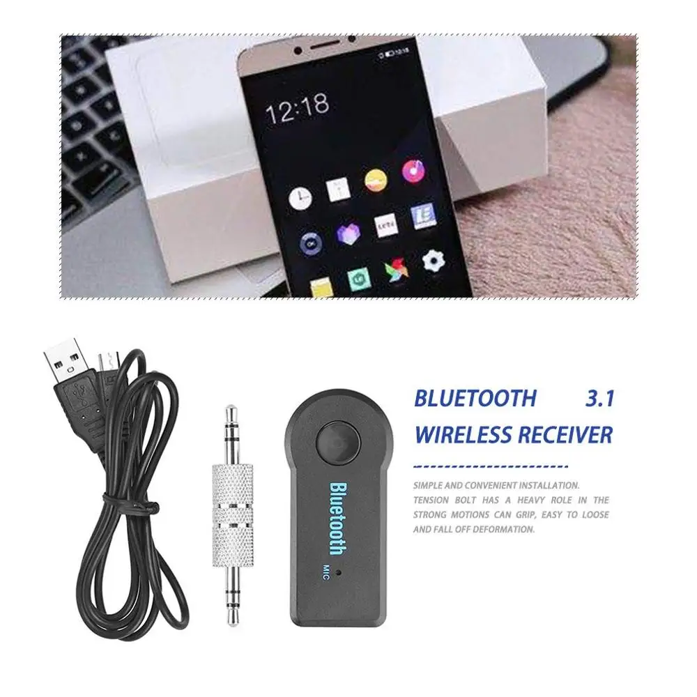Bluetooth 3 1 аудио приемник передатчик Мини стерео выход AUX RCA USB Автомобильный