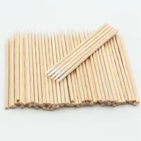Disposable Ultra-small Cotton Swab 100pcs Lint Free Micro Brushes Wood Cotton Buds Swabs Eyelash Extension Glue Removing Tools 2