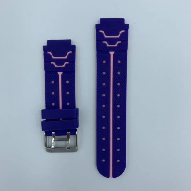 16 мм силиконовый Сменный ремень для детей Смарт-часы gps Smartwatch ремни детские наручные часы ремешок часы gps трекер - Цвет: purple