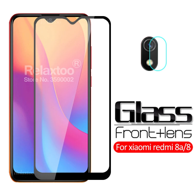 

2-in-1 Camera Glass redmi 8a tempered glass For xiaomi redmi 8a 8 a a8 on redmi8a redmi8 screen protector protective Film Cover