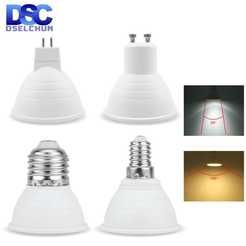 Ampoule LED Maïs Dimmable 6W/9W/12W - Culot E27/E14/GU10/MR16 - Lumière Jour Froide - 50 000 Heures