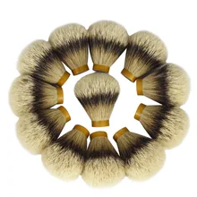 1 Pc Silver Tip Finest Badger Hair Men Shaving Brush Head Knot Beard Head Beard Cleaning Appliance Shave Tool