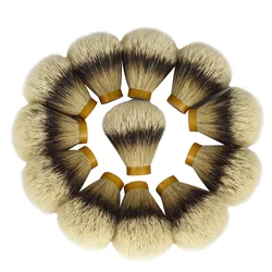 1 Pc Silver Tip Finest Badger Hair Men Shaving Brush Head Knot Beard Head Beard Cleaning Appliance Shave Tool