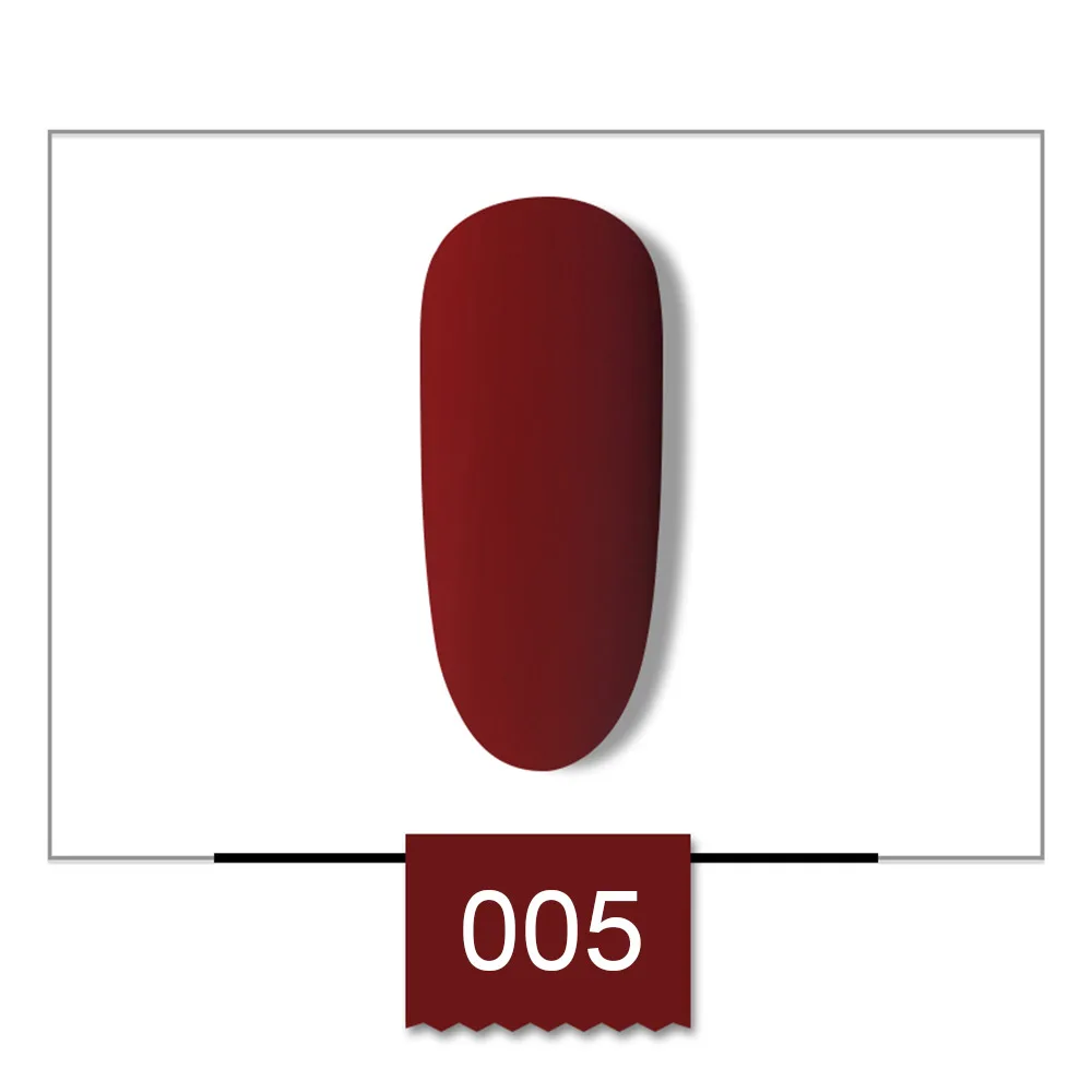 MIZHSE Гель-лак однородного цвета для ногтей гель пурпурно-нужно матовое верхнее покрытие Гелевый лак для основы лак Полупостоянный замочить УФ; светодиоды; ногти гель - Цвет: 005