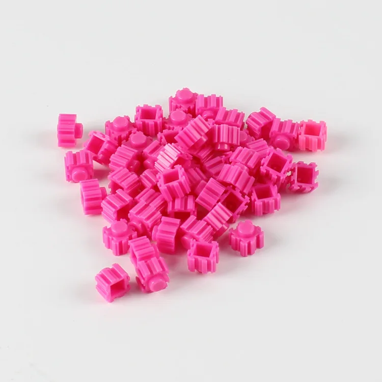 rose red DIY строительные блоки оптом для детей наборы город творческие способности Классическая техника кирпичи создатель игрушки для детей Рождественский подарок игрушки - Цвет: rose red