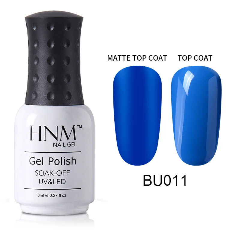 HNM синий цвет серии гель лак для ногтей нужен матовый топ Lucky эмалированный праймер лак замачиваемый УФ светодиодный набор ламп Полупостоянный лак - Цвет: 11