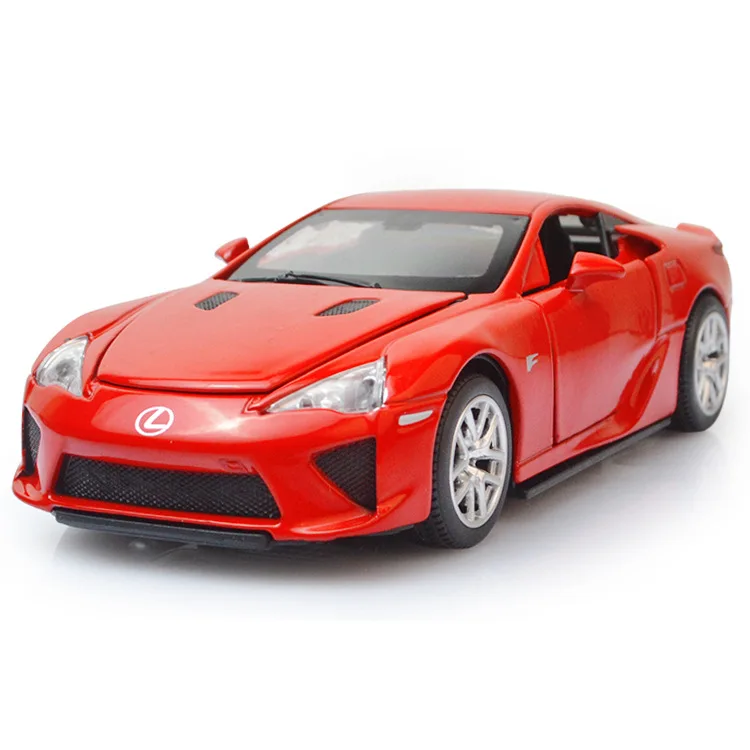 Новинка для Lexus LFA, Супер гоночный автомобиль, модель, игрушечные весы 1:32, модель автомобиля, литой под давлением, автоматический светильник, музыкальная игрушка, автомобиль, детские игрушки для мальчиков - Цвет: vb32053R no box