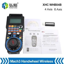 

XHC WHB04B Wireless Handwheel Mach3 MPG Suspended CNC Milling Machine Handwheel 4 Axis 6 Axis SB Receiver 40 Meters Distance