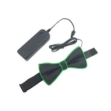 Унисекс светодиодный светящийся галстук-бабочка EL Boneless Выпускной Свадебный праздник флэш-галстук-бабочка