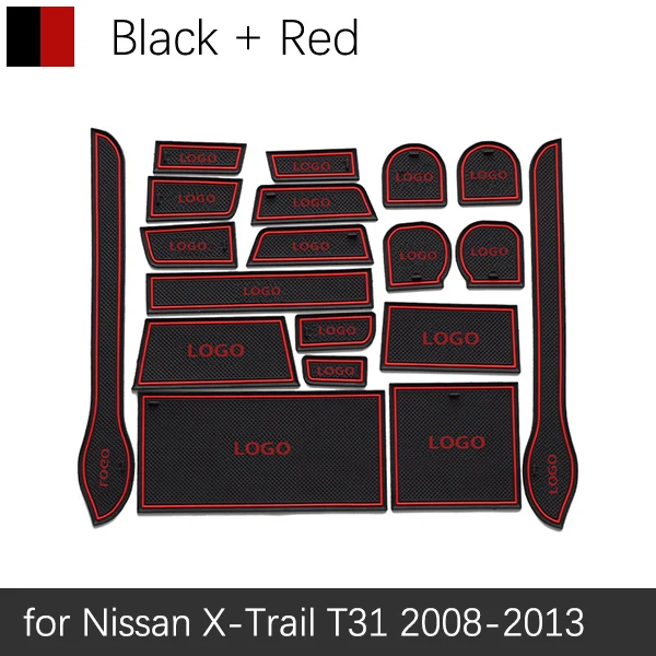 Автомобильный Гаджет коврик для Nissan X-Trail T31 2008-2013 X Trail XTrail аксессуары гелевый коврик резиновый слот для ворот коврик для чашек Tapis Voiture