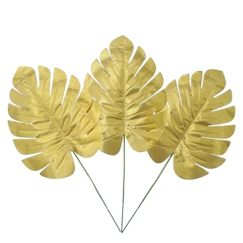 

20 Pcs Artificial Palm Artificial Plants Tropical Leaves Eucalyptus Branches for Home Wedding Birthday Havana Nights Party Decor