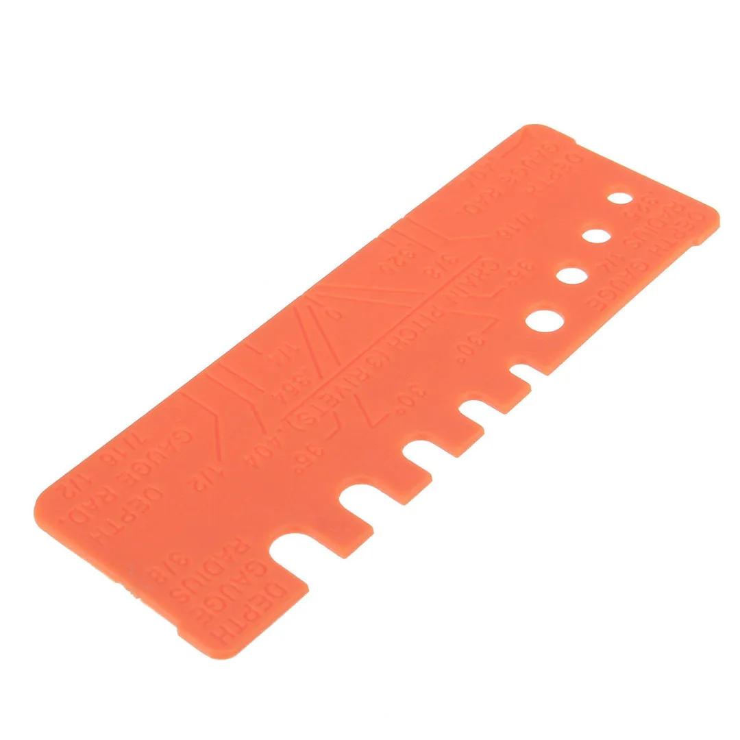 DWZ 2Pcs/Set General Chainsaw Chain Tool Bar Groove Cleaner & Quick-check Gauge