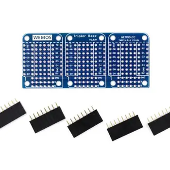 

Triple base for WeMos for D1 mini ESP8266 Dua Shield board High Quality