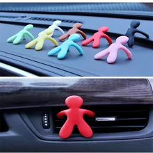 1 шт., милый освежитель воздуха для маленьких людей с мультяшным рисунком, ароматизатор, Клипса-диффузор, свежий аромат, освежитель воздуха для автомобиля