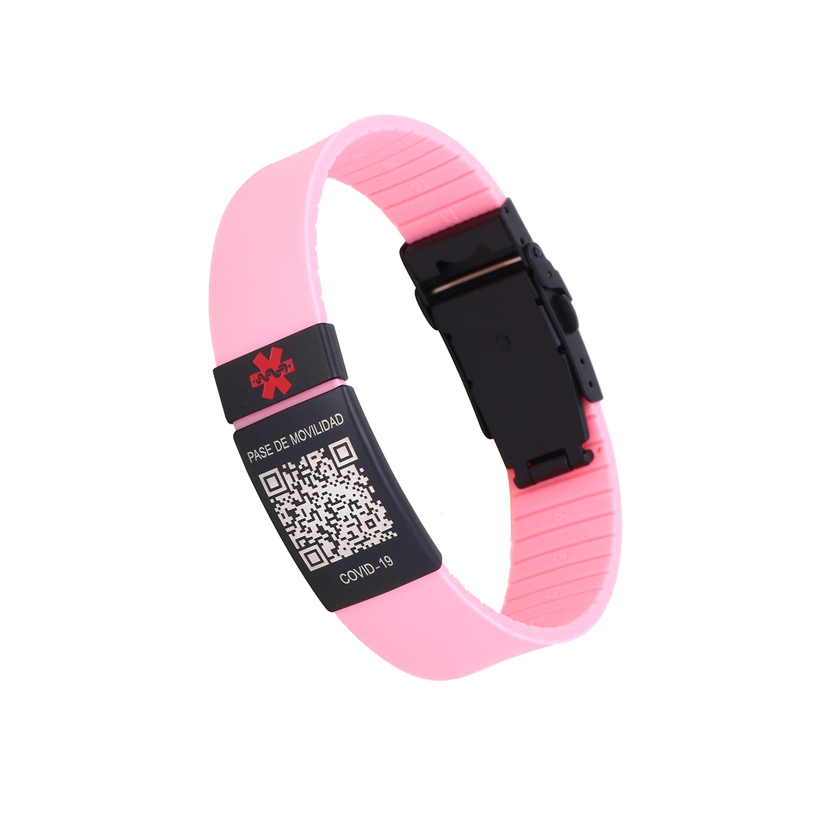 Customized Women Medical Alert Bracelets Qr Code For Mobility Pass Stay