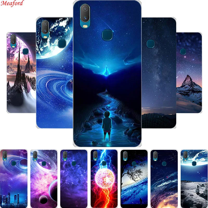 Чехол 6 35 &quotдля Vivo Y11 2019 чехол Cool Moon Sky с принтом мягкая задняя крышка из ТПУ для