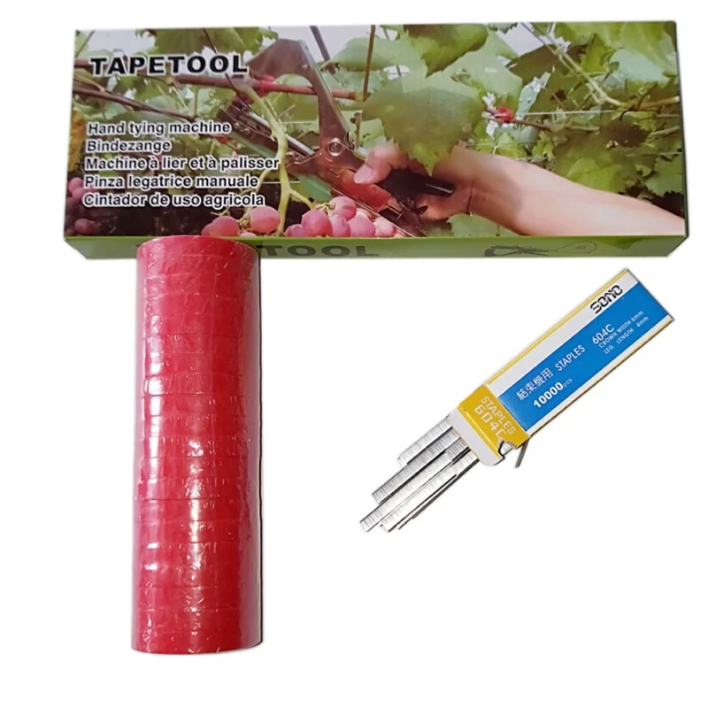 

Tying Machine Plant Garden Plant Tapetool Tapener With 20 Rolls Tape Set for Vegetable, Grape, Tomato,Cucumber, Pepper Flower