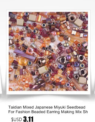 Тайдиан 11/0 Пикассо круглые бусины японские Miyuki 6/0 4 мм 2 мм Разноцветные для плетения бисером непрозрачные бусы родные 5 г около 60 шт