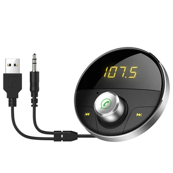 

Vehemo Bluetooth 5.0 Wireless Bluetooth Transmitter Hands-Free Car FM Transmitter Home Auto MP3 Player for Stereo Handsfree