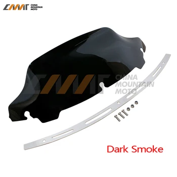 

7" Wave Windshield Windscreen +Trim for Harley Touring FLHT FLHX 2014-2017