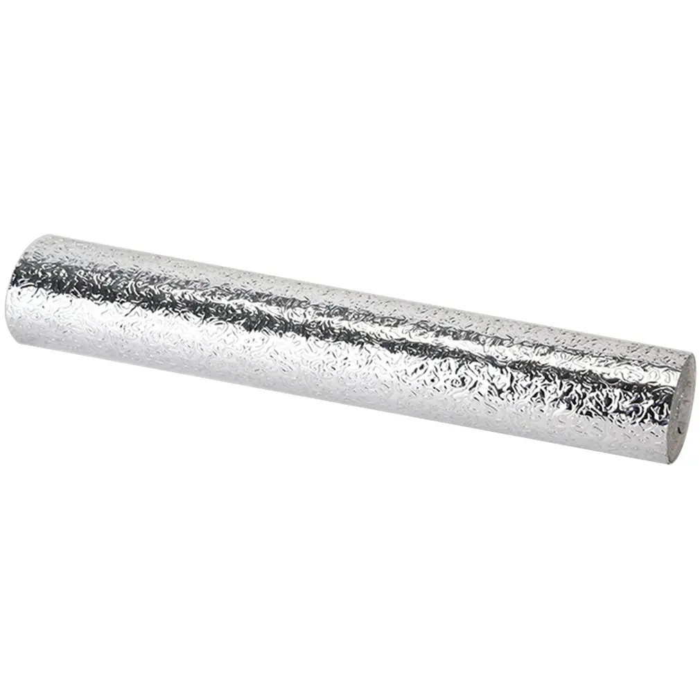 Kitchen Oil Stickers High Temperature Waterproof Self-Adhesive Wall Cabinet Wallpaper Aluminum Foil | Электроника