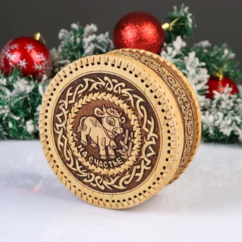 

Big box "Lucky bull", birch bark 5406119