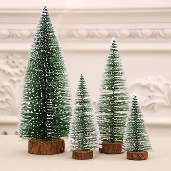 

1pc Artificial Mini Christmas Tree New Year's Party 2021 Small Pine Tree Natal Ornaments Christmas Table Decoration For Home