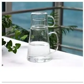 Gaopeng gui Чжуан yi kou горшок бак для холодной воды Прозрачный Стекло набор горшков для цветов жар-холодостойкий кувшин для воды