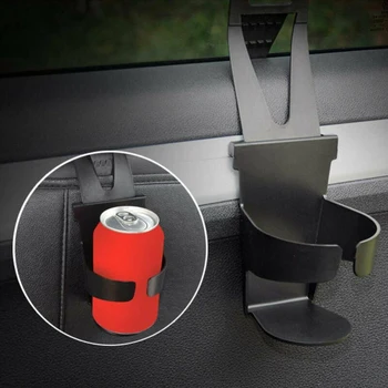 

Car Water cup holder 2 Pcs Beverage Case Drink Bottle Black Useful Parts