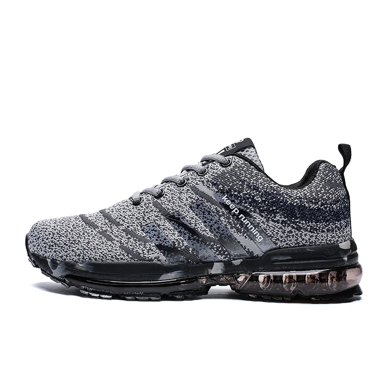 

2019 new spring and autumn high quality outdoor men's flying woven air cushion running shoes casual shoes sneakers
