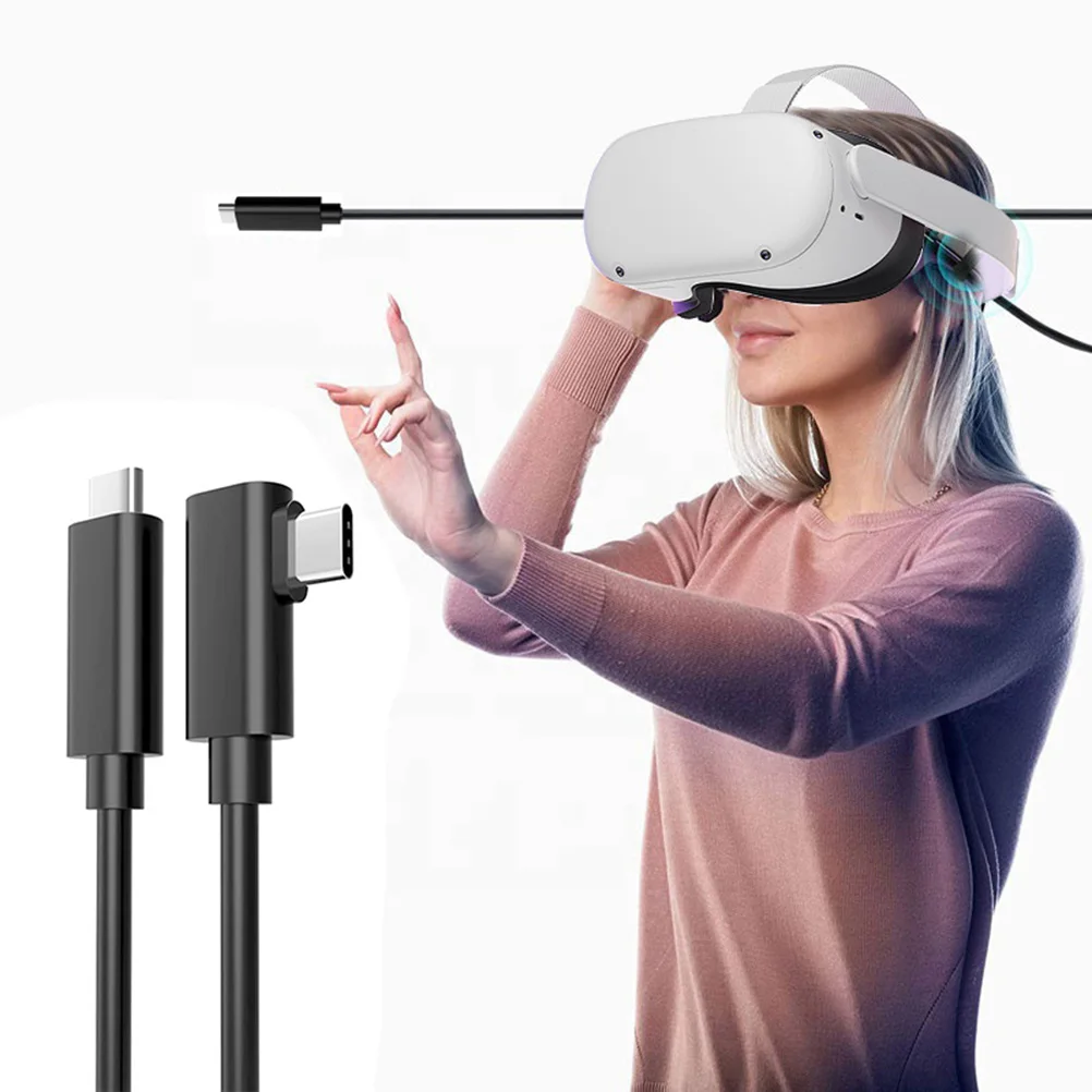 US $22.82 USB C To Type C 31 Cable Virtual Reality Headset Link Cable Compatible For Oculus Quest 2 VR