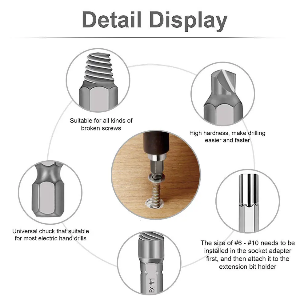 22 шт. многофункциональные прецизионные Сломанные Винтовые экстракторы Набор Мини поврежденные винтовые экстракторы сверла руководство