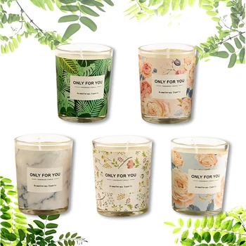 

Soy Wax Flower Series Fragrance Handmade Gifts Romantic Birthday Aromatherapy Candles Creative Soy Wax with Hand Ceremony