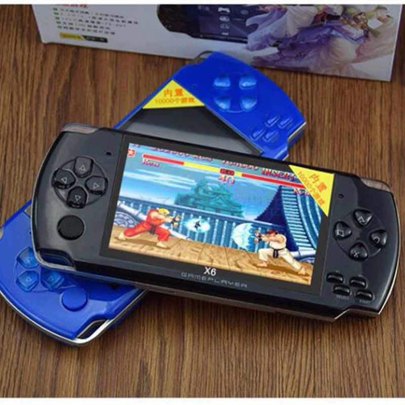 16 Bit 4.3 Inch Retro Handheld Game Console, 8GB Vintage Classic Games Machine, TF Card MP4/ 5 Player