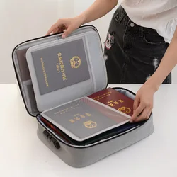 Portable Briefcases Bag Waterproof Documents Storage Organizer File Folder Ticket Credit Card Case Business Handbag Accessories